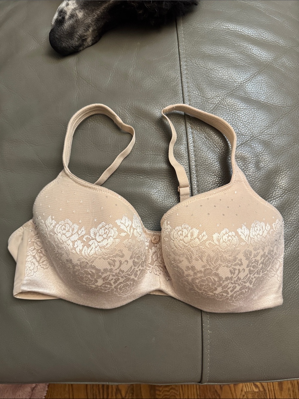 Soma Stunning Support Balconette Floral Lace T-Shirt Bra size 34D